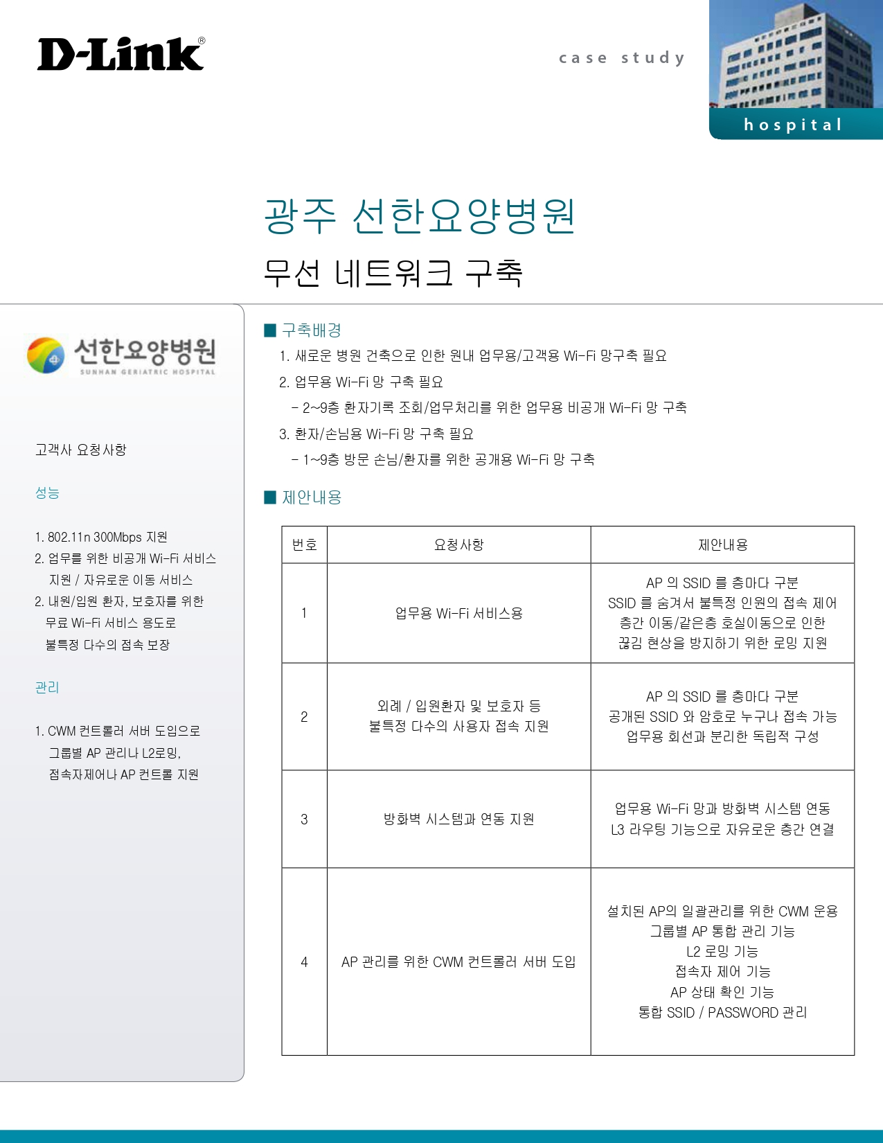 광주 선한병원 무선 네트워크